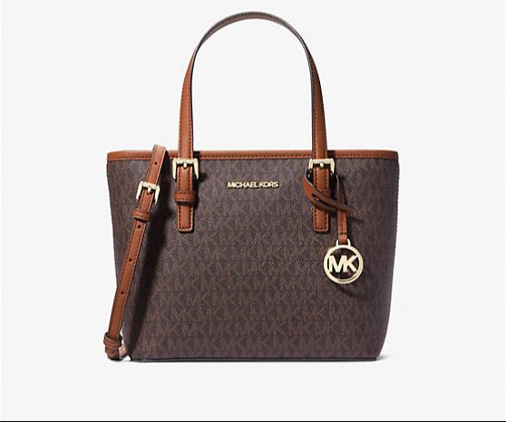 MK Micheal Kors - Jet Set Travel Extra-Small Logo Top-Zip Tote Bag