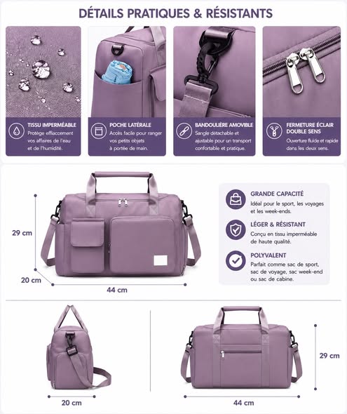 🏋️‍♀️👜 SAC DE FITNESS PREMIUM 8 900 F👜🏋️‍♂️