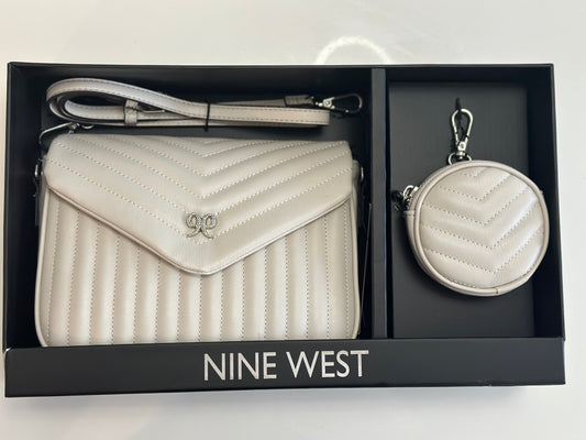 Coffret 2 pièces NINE WEST - Sac à main et portefeuille assortis (Blanc)