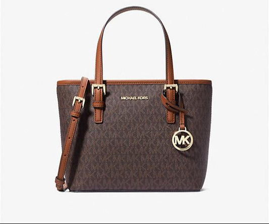 MK Micheal Kors - Jet Set Travel Extra-Small Logo Top-Zip Tote Bag