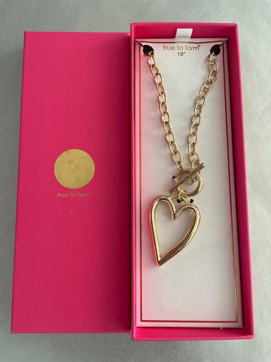 Collier et pendentif en coeur