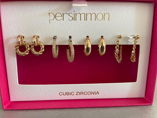 Ensemble de 4 paires de boucles d'oreilles